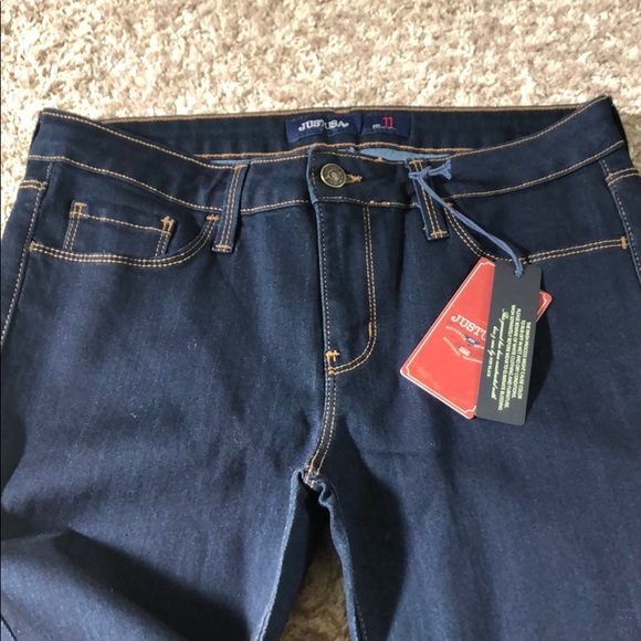 NWT JUST USA SUPER DARK WASH JEANS! - Picture 4 of 5
